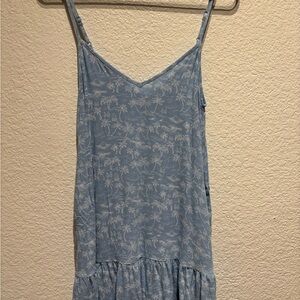 American Eagle Outfitters Light Blue Patterned Top
